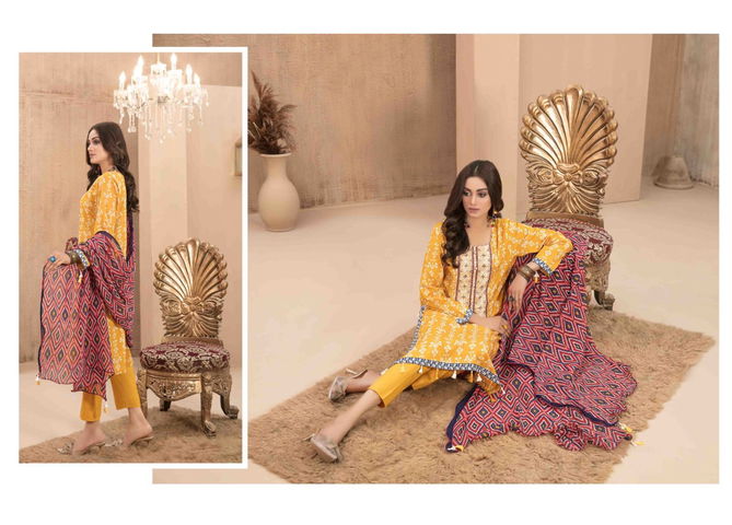 Hala Ezra Vol 1 Karachi Cotton Dress Material Catalog